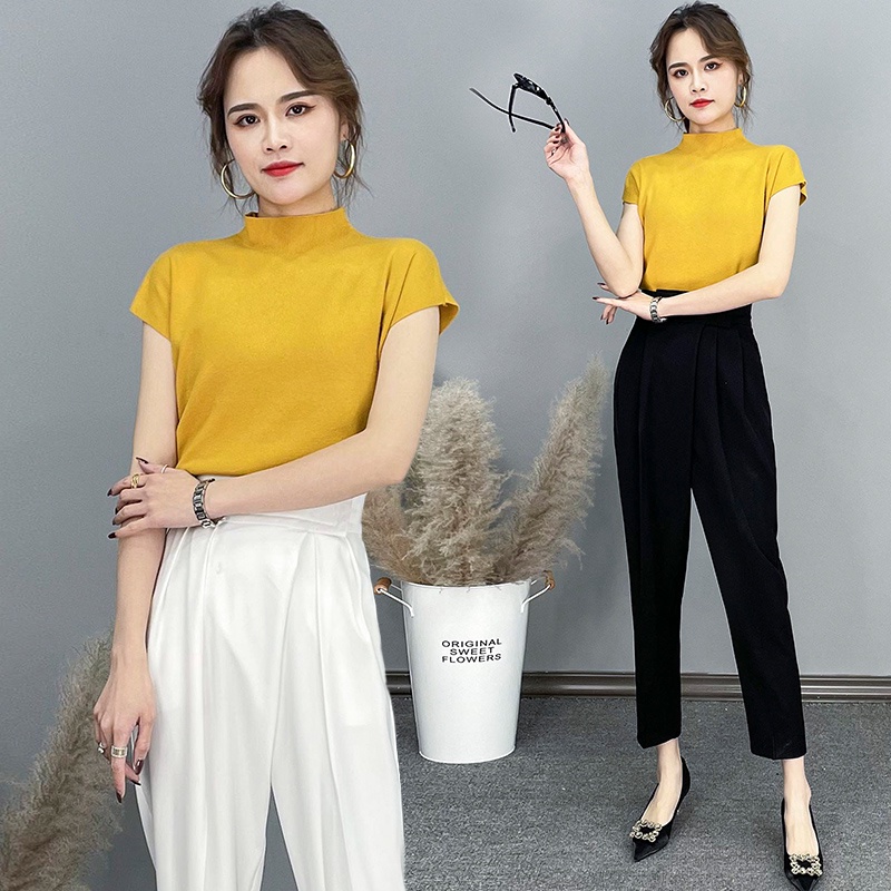 Quần Tây nữ công sở dáng baggy ống đứng- lưng cao kiểu mới- Hàn Quốc- Chất vitex mềm mịn QS36