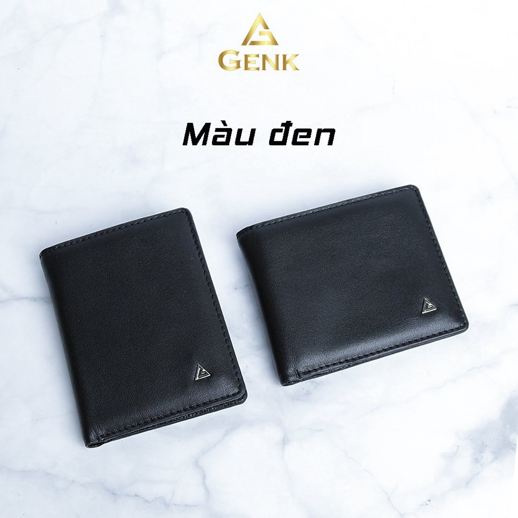 Ví Da Bò Nam ( Size Trung ) ITaLy Ngang/Đứng Cao Cấp Genk - GBLux04