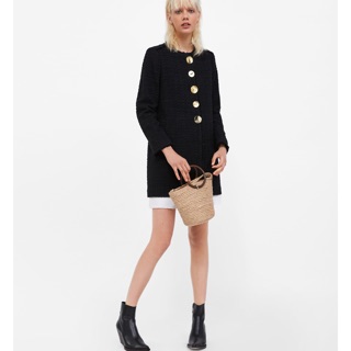 Áo dạ tweed zara sale 50%
