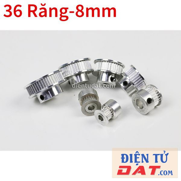 Bánh răng motor Pulley GT2 - 36 răng 8mm