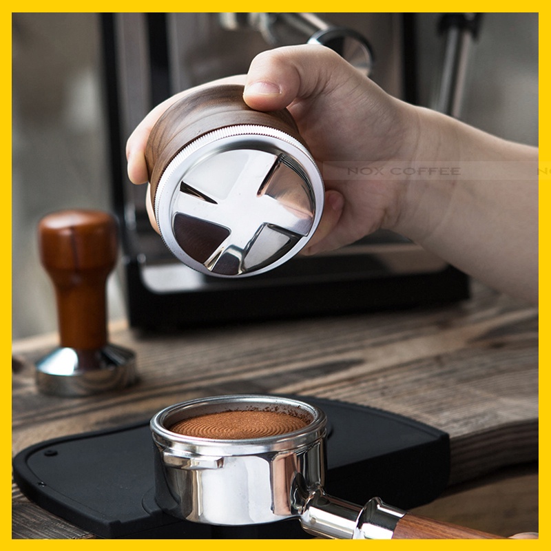 Tamper OCD 58.35mm | Dụng Cụ Dàn Đều Cà Phê Tay Cầm Bằng Gỗ