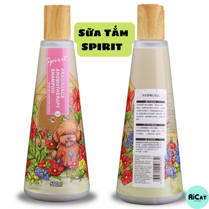 Sữa Tắm Hương Nước Hoa SPIRIT thơm lâu cho Chó Mèo - chai 500ml