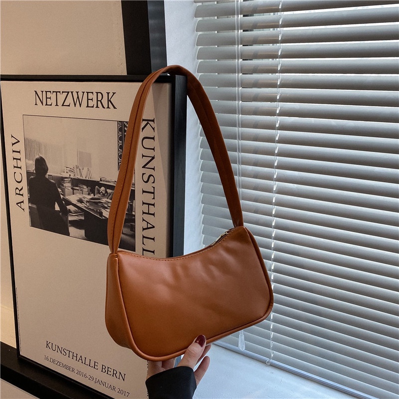 Túi Xách Kẹp Nách Dáng Vuông Nhỏ Thiết Kế Đơn Giản