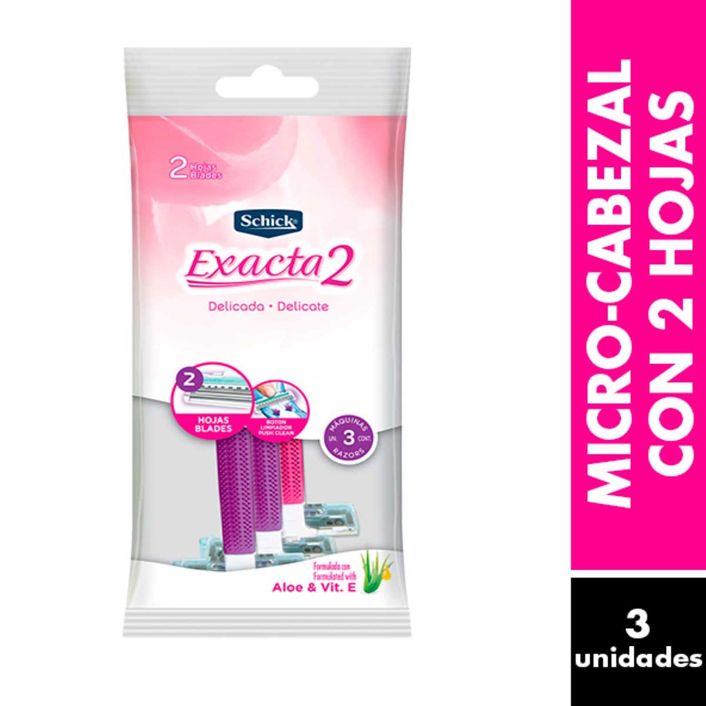 Dao cạo Schick Exacta2 Sensitive - Dao cạo cho nữ Schick COMBO 03 cái