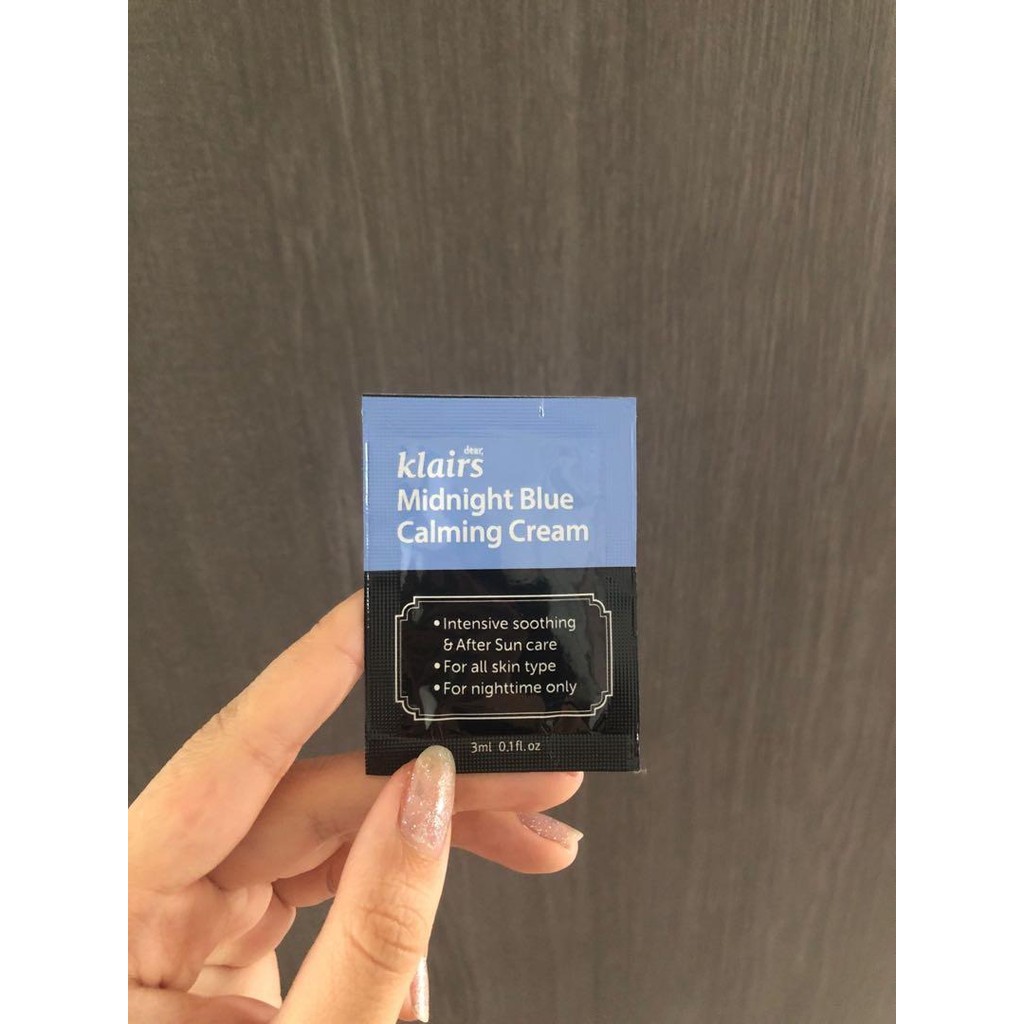 Kem dưỡng ẩm phục hồi da Klairs Midnight Blue Calming Cream 3ml | BigBuy360 - bigbuy360.vn