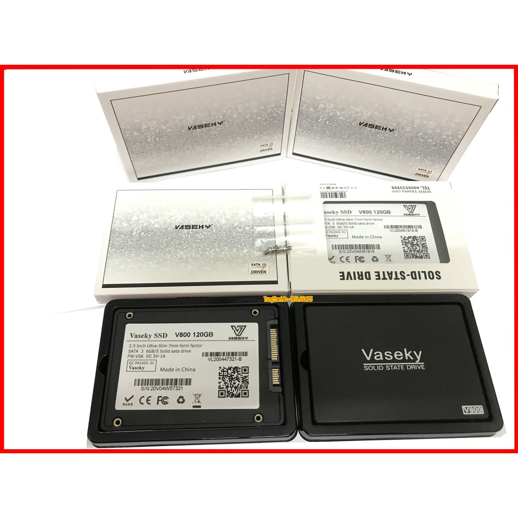 Ổ Cứng SSD 120Gb Vaseky V800 Dùng Cho PC, Laptop Bảo Hành 3 Năm