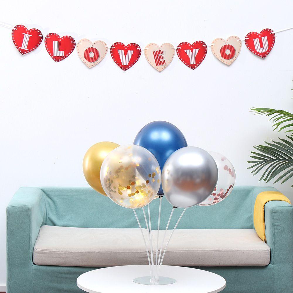 .Cờ Trang Trí Ngày Valentine / Đám Cưới DIY Hình Chữ I Love You Mới