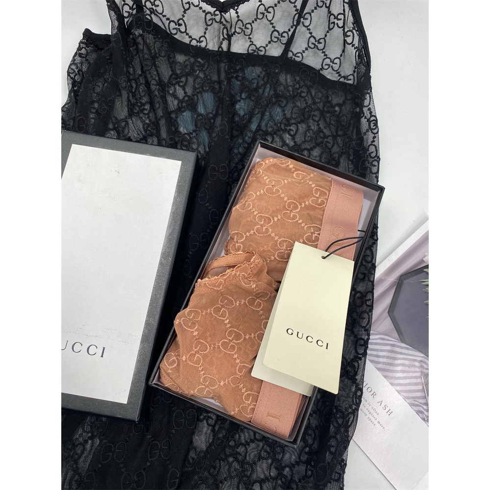 Bộ Đồ Lót Vải Tuyn GG Cổ Điển