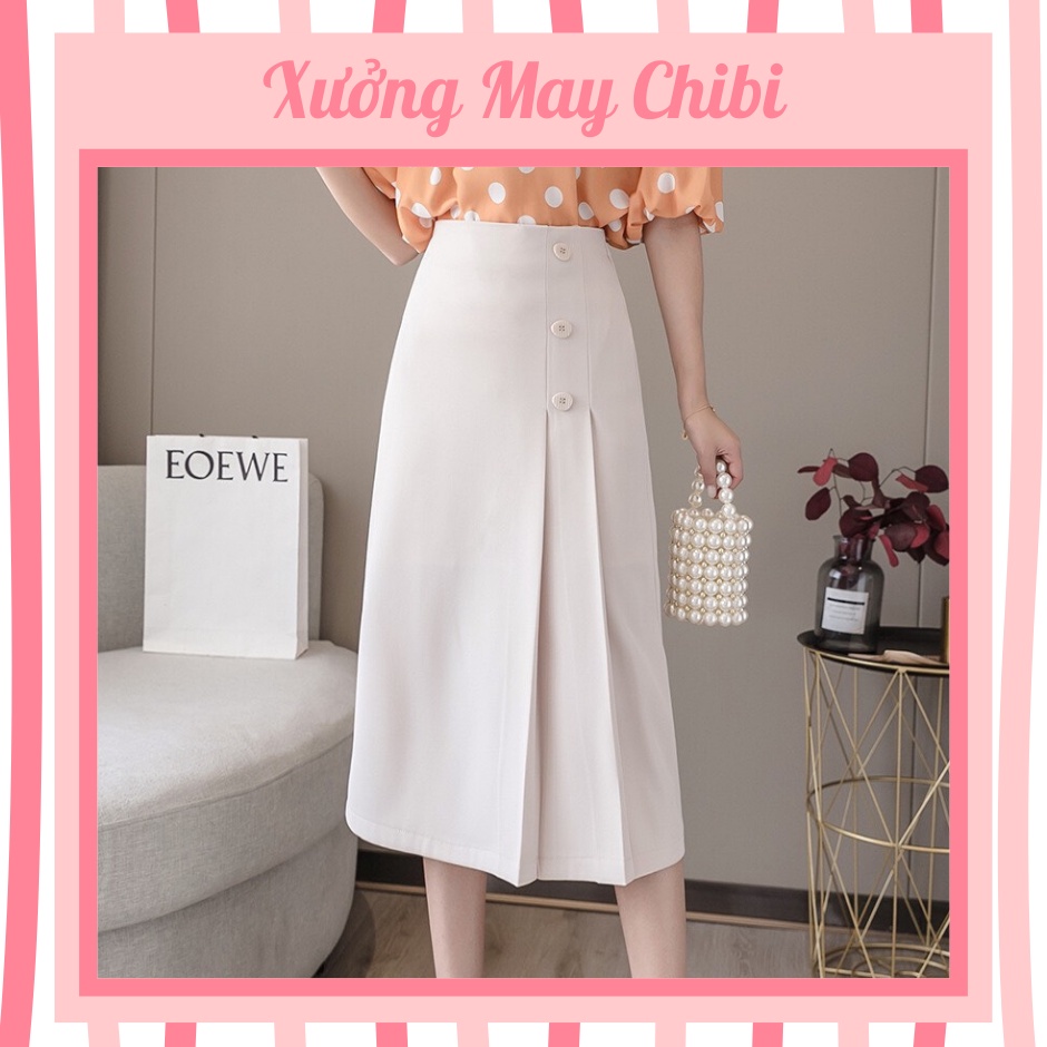 Chân váy dài công sở 🍒 CAO CẤP 🍒 xinh dài qua gối, vải tuyết mưa, tôn dáng rất đẹp