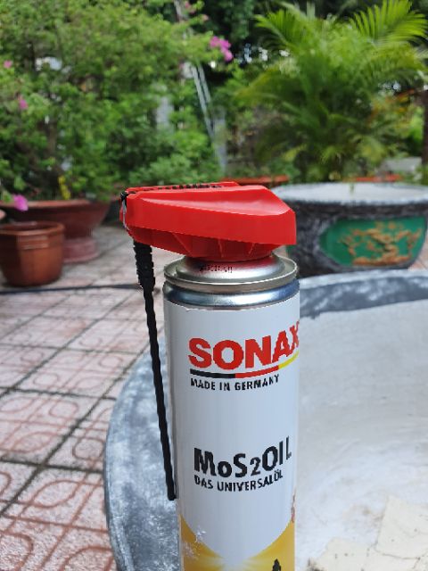 Sonax MoS2Oil 400ml dầu bảo vệ động cơ chống rỉ xét Chai Lớn