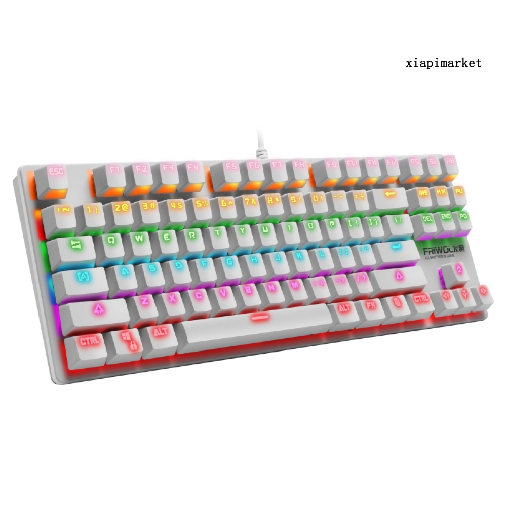 LOP_G50 Wired Green Axis Colorful RGB Light Gaming Mechanical Keyboard for Computers