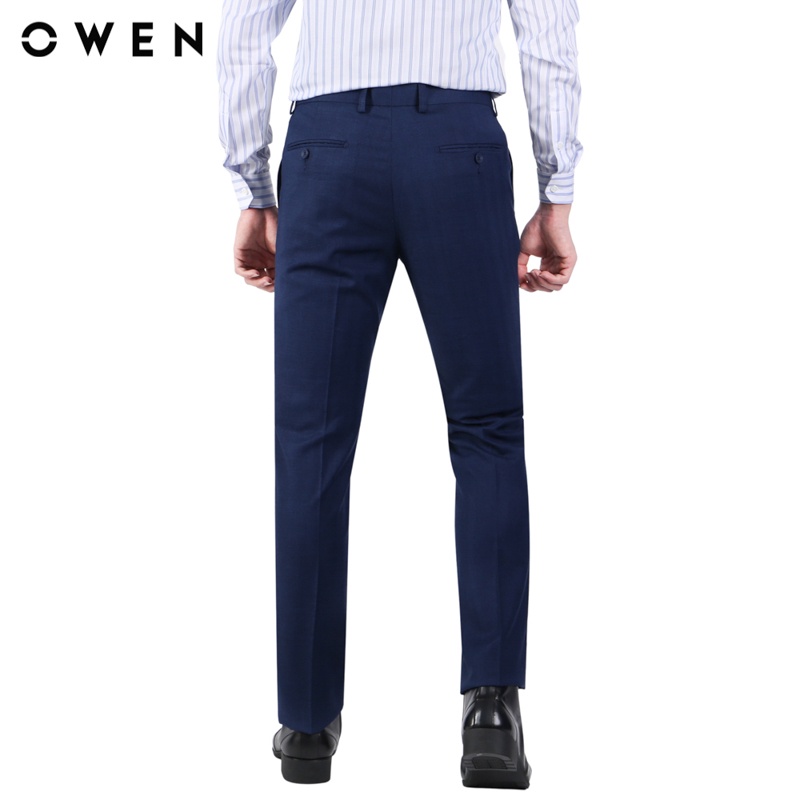 Quần tây nam Owen  Slim Fit màu Navy - QS22411