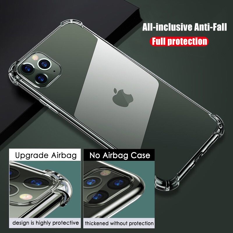Ốp điện thoại sốc cho Vivo Y33s Vivo V21 5G V20 Pro SE Y12A V21e X60 Pro X70 silicon trong suốt chống