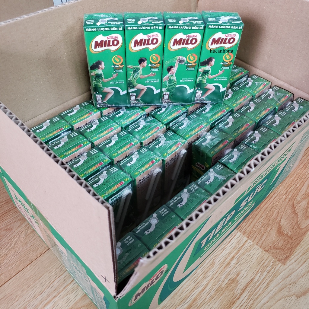 Lốc 4 hộp sữa lúa mạch Milo Active Go 180ml