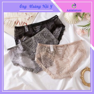 Quần lót ren lưới đan dây sexy thoáng mát - lu01
