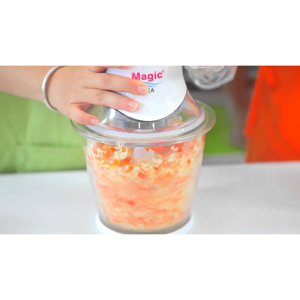 Máy xay thịt xay sinh tố thủy tinh đa năng MAGIC KOREA A 04 2 lưỡi dao kép 400w Hàn Quốc bảo hành 12 tháng An_Anmart