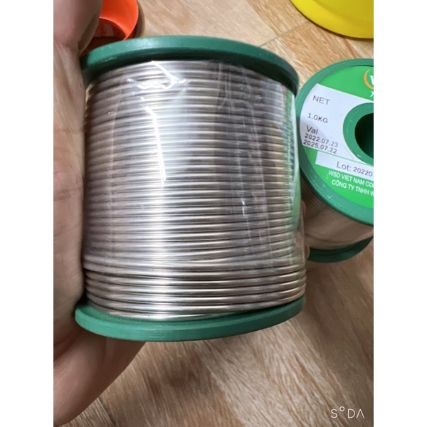 Thiếc Hàn loại xịn chuẩn siêu bóng 1.2 mm,1.6mm,2.0mm,0.8mm.1mm