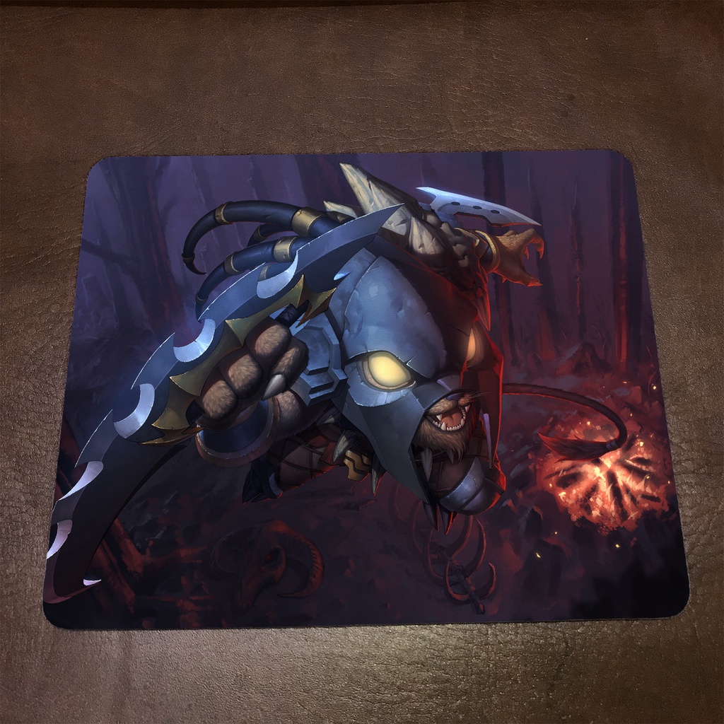 Lót chuột máy tính League of Legends RENGAR - Mẫu 1 Mousepad cao su êm ái, nhận in theo yêu cầu