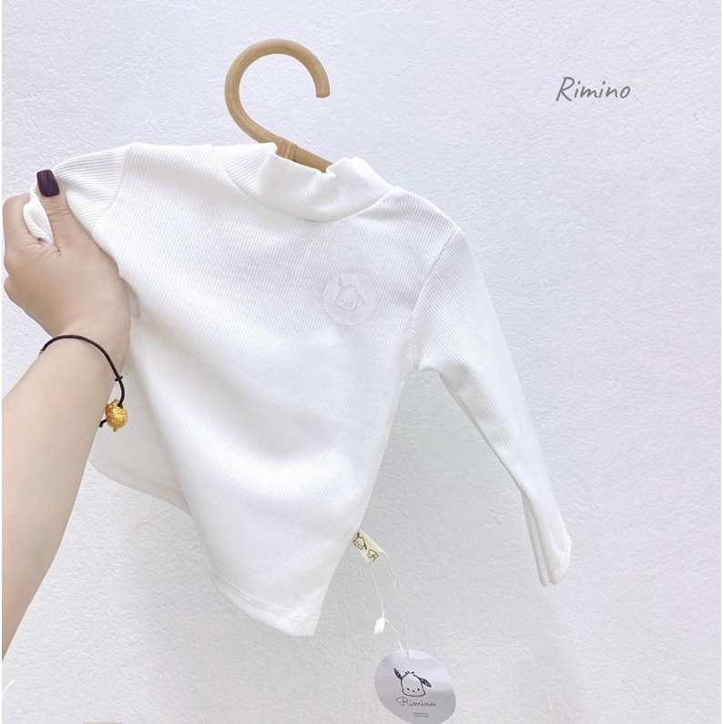 ÁO THUN GÂN CỔ 3P IN LOGO CHO BÉ