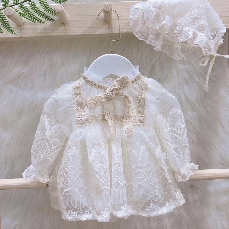 Váy công chúa ren mềm sang xịn mịn cho bé từ 3 --> 13kg