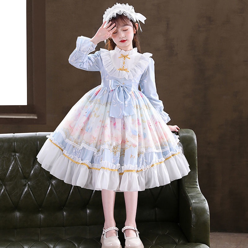 Lolita girls 2021 princess dress autumn lolita dress children's dress lolita dress zW9K