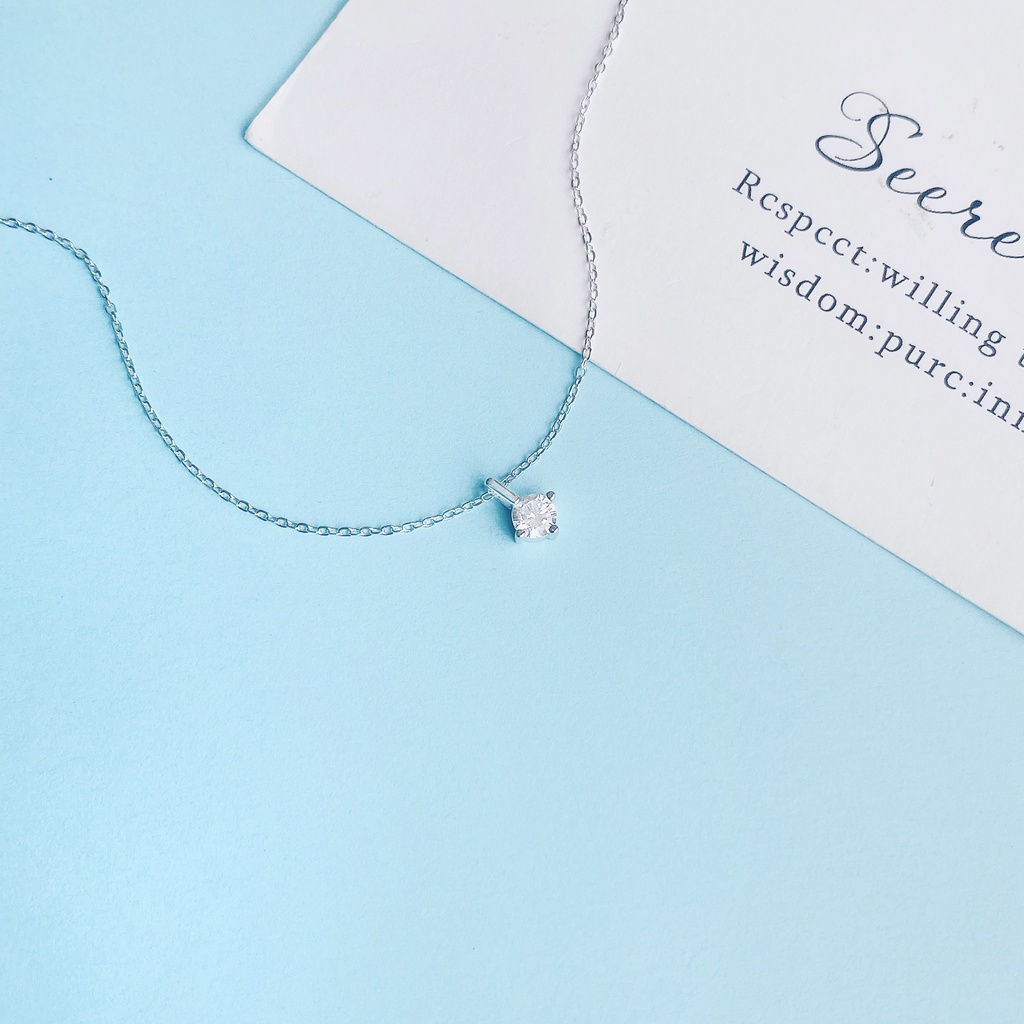 Dây Chuyền Bạc Blue Peach Elisie DC638