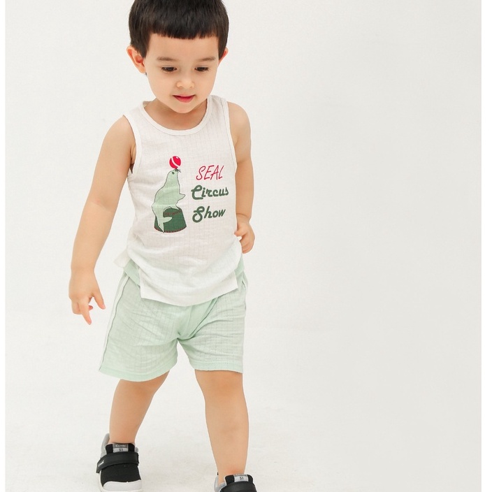 AS013 Bộ ba lỗ Lapomme cho bé Xiếc hải cẩu