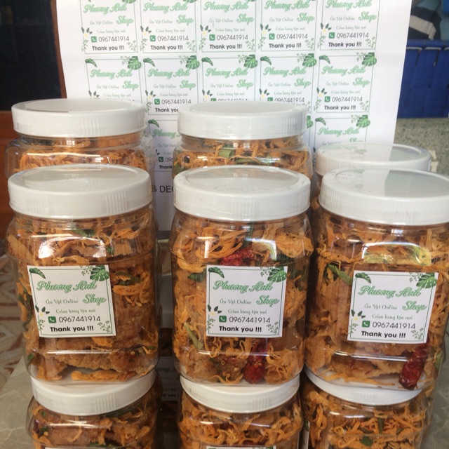 Cơm cháy khô gà lá chanh !