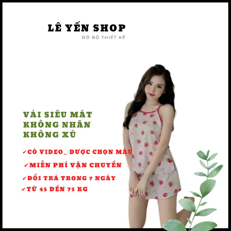 [45 kg đến 62kg]Bộ mặc ngủ nữ satin chất mượt không nhăn màu sắc siêu dễ thương, đồ bộ nữ đẹp