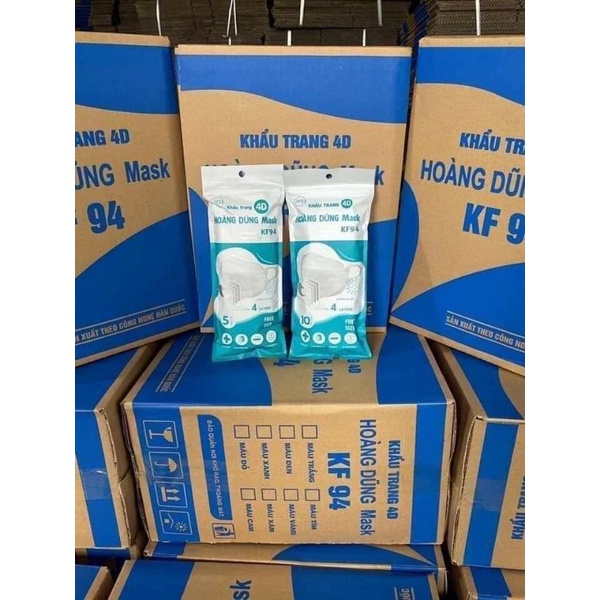 Thùng 300 CHIẾC KHẨU TRANG KHÁNG KHUẨN 4D an phong HD MASK KF94 MỚI