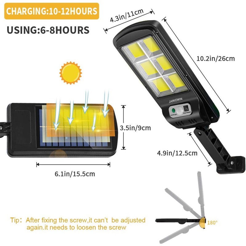 Đèn LED Năng Lượng Mặt Trời Xoay 360 Độ Chống Thấm Nước Trang Trí Sân Vườn