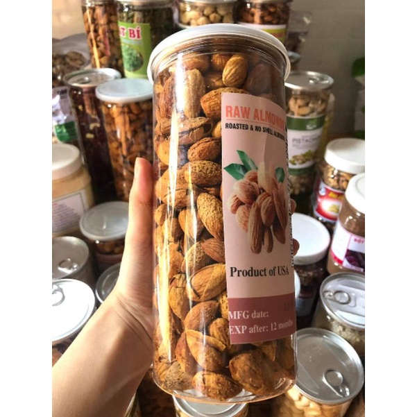 Hạnh nhân rang bơ 500gram siêu ngon ,món ăn vặt tuyệt vời