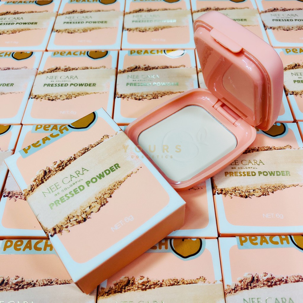 [Auth Thái] Phấn Phủ Kiềm Dầu Nee Cara Dạng Bột Tông Sáng Peach Pressed Powder N611 No.20 - Phấn Phủ Kiềm Dầu Thái Lan