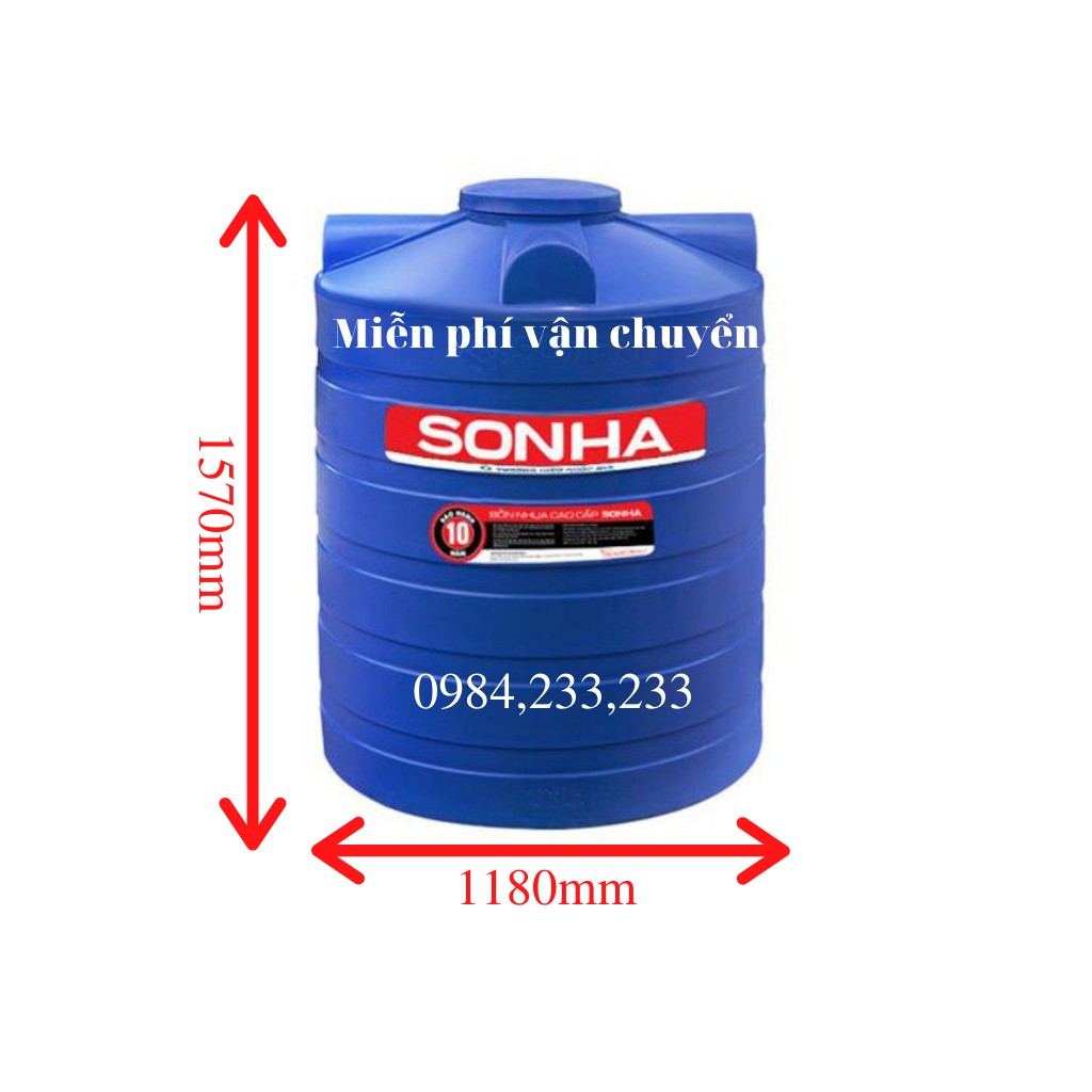 Bồn Nhựa Sơn Hà 1500 Lít đứng
