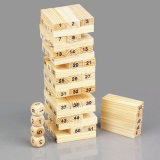 Bộ đồ chơi rút gỗ 54 thanh mini