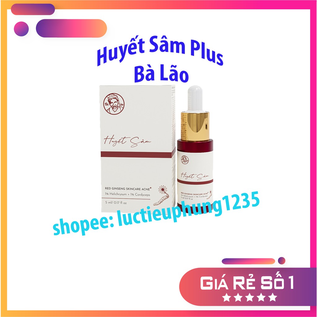 Huyết Sâm Bà Lão Plus - Sạch Mụn Sẹo Nám