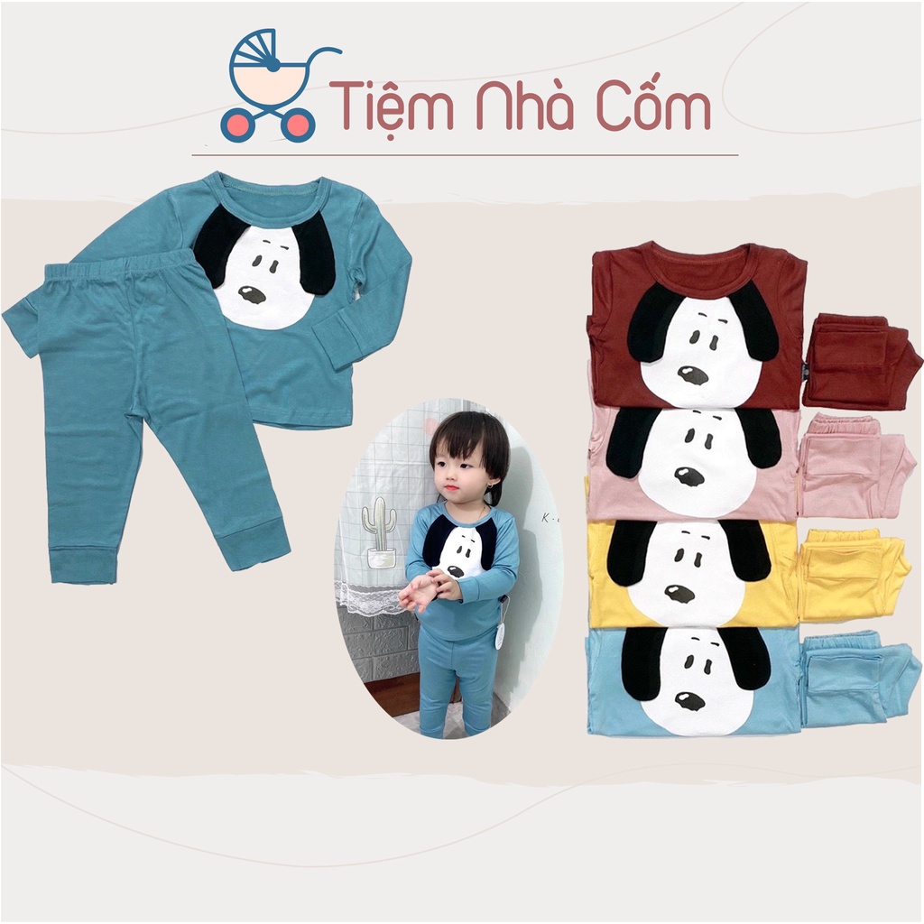 Đồ quần áo dài tay thun lạnh Kwoo Snoopy cực đẹp thu đông bé trai, bé gái - MC0174