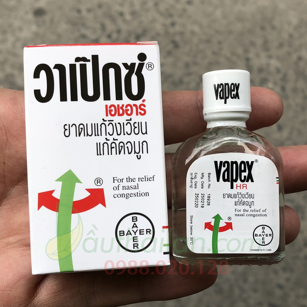 Dầu Nóng Thông Mũi VAPEX Thái Lan 5ml - Nội địa Thái Lan