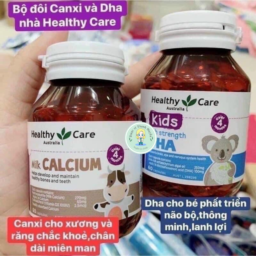 Viên uống bổ sung DHA Heathy Care cho bé 60 viên hàng Nội Địa ÚC