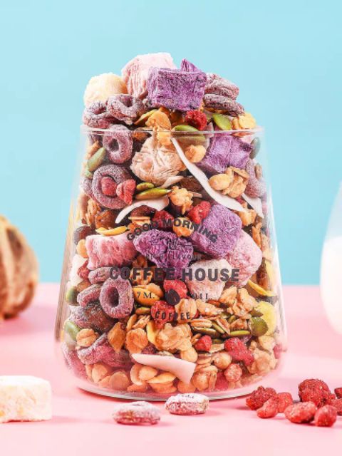 [Sẵn] Ngũ cốc sữa chua trái cây sấy túi 500g