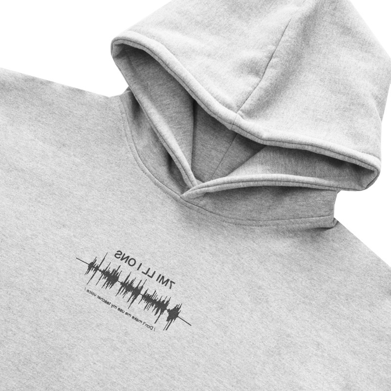 Hoodie 7Millions Voice - Màu Xám - Đi kèm Box - Unisex - Form oversize