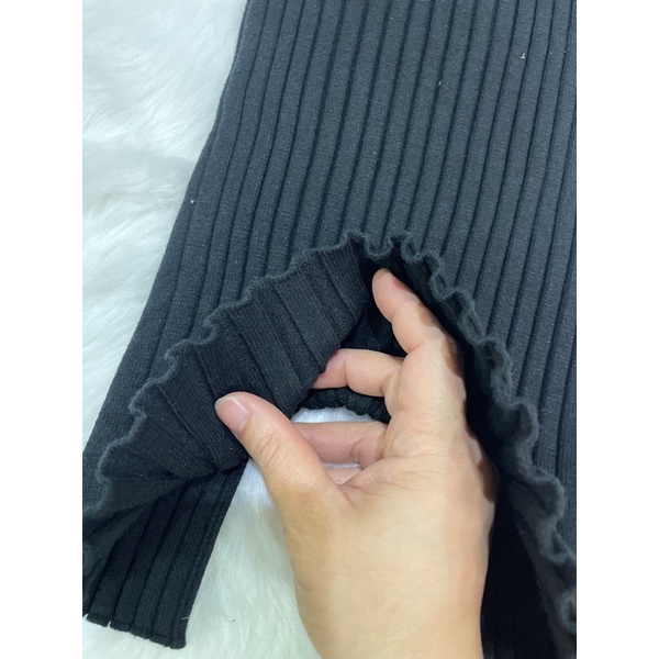 Hàng thiết kế DCV Ảnh thật trải thảm, Váy len body cổ tròn, chất len đũa siêu dày T27