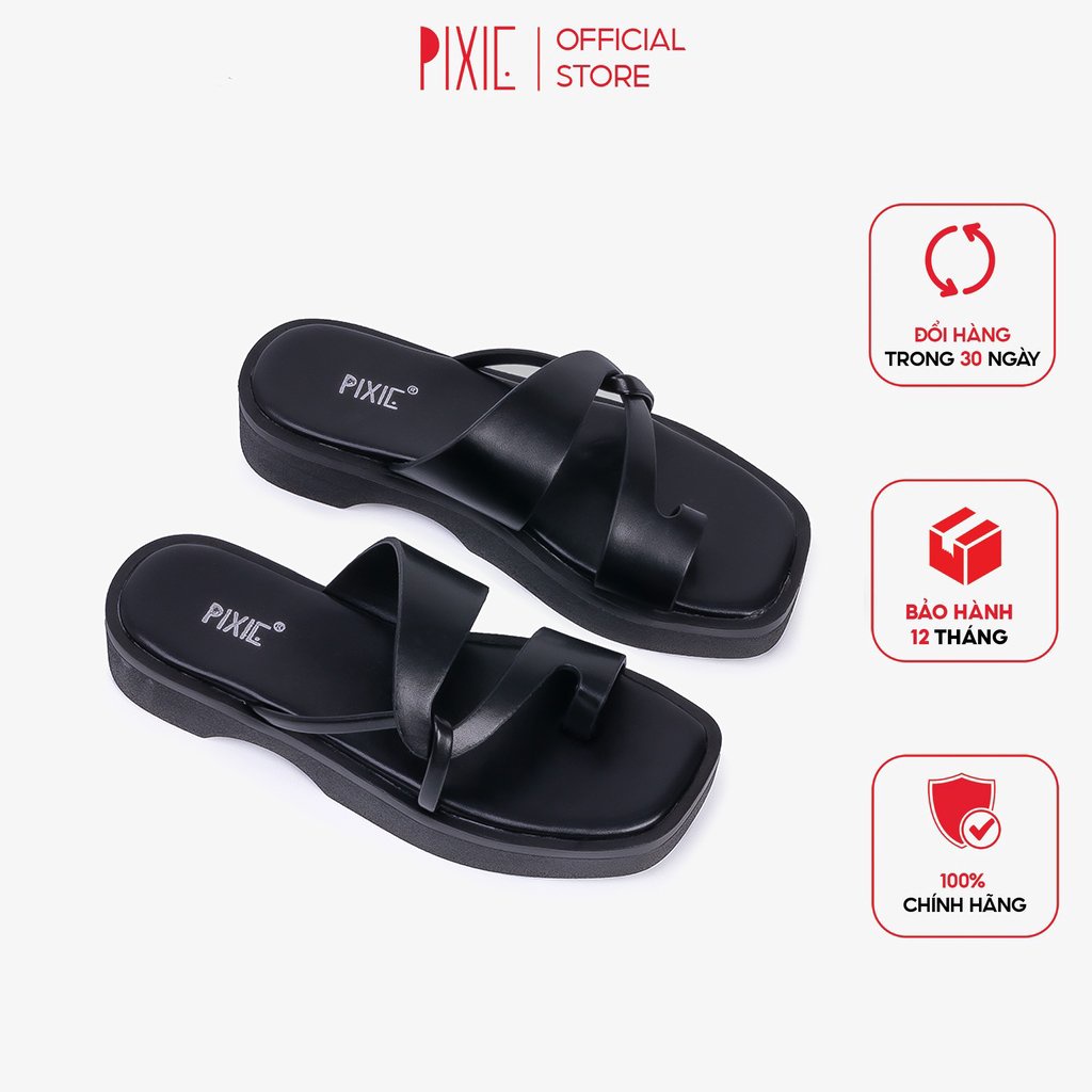 Dép Đế Xuồng 3cm Quai Xỏ Ngón X915 Pixie