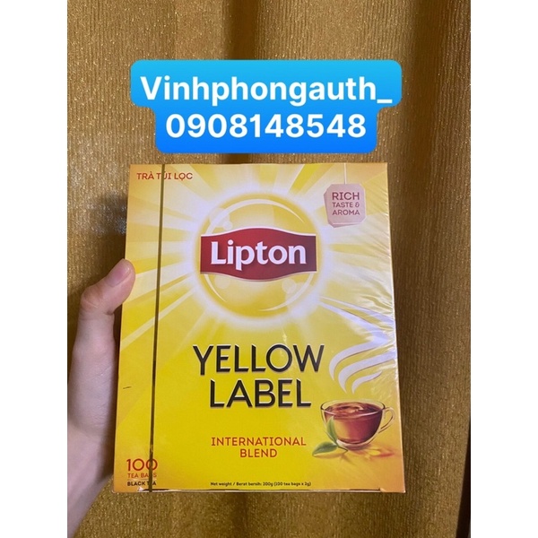 Trà lipton nhãn vàng hộp 50gr(25 gói)-200gr(100 gói)