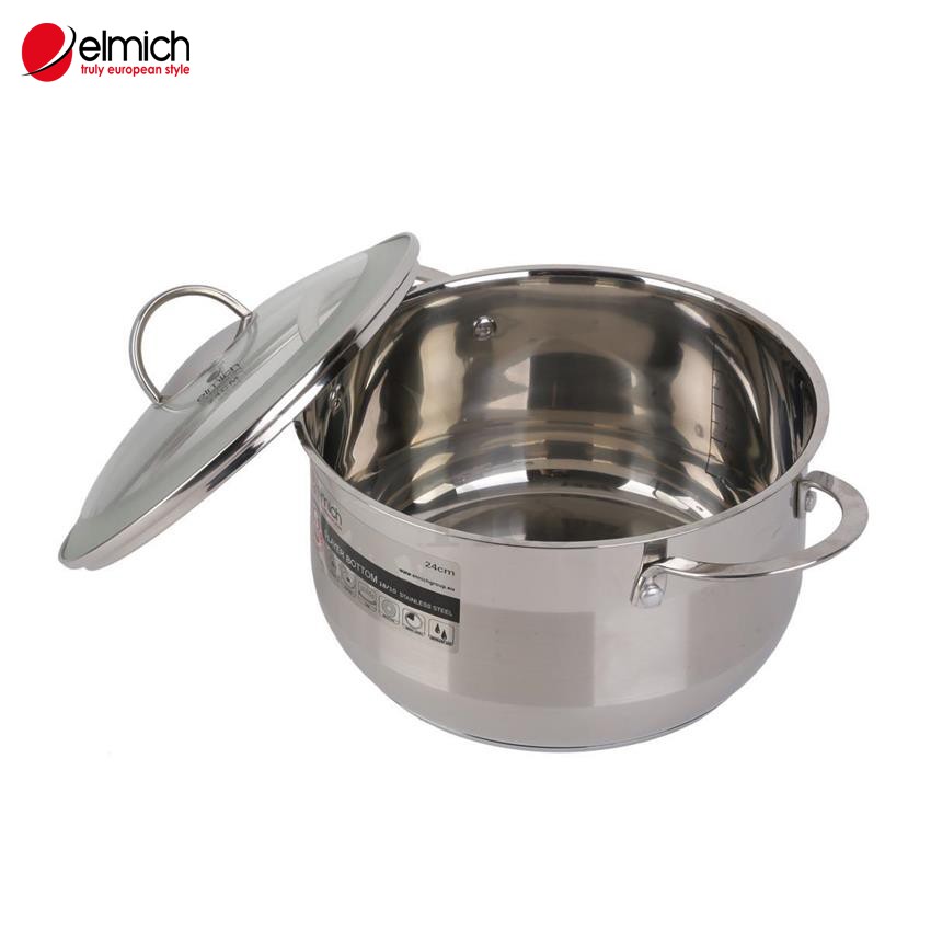 Nồi Inox 5 lớp Elmich Celestine cao cấp 18, 20, 22, 24cm.