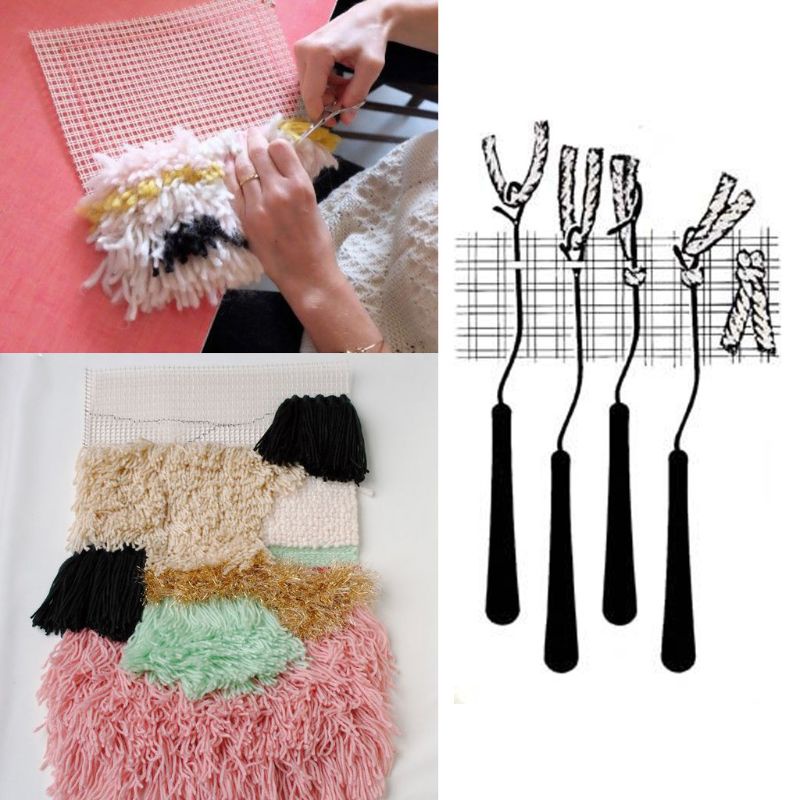 Tấm Thảm Lưới Vải Canvas 100x150cm Dùng Làm Đồ Thủ Công Đa Ứng Dụng
