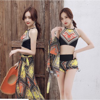 CÓ SẴN BIKINI đồ bơi nữ 3 mảnh thổ cẩm