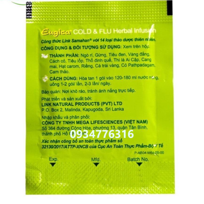 ✅ Trà Eugica Cold &amp; Flu Herbal Infusion