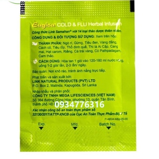 ✅ Trà Eugica Cold & Flu Herbal Infusion