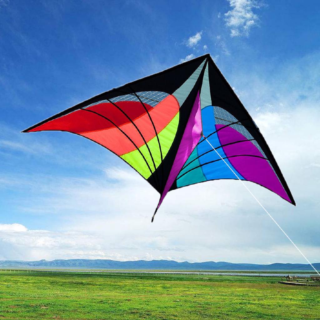 Diều tam giác màu đen 5.2ft delta kiểu dáng thể thao cho trẻ